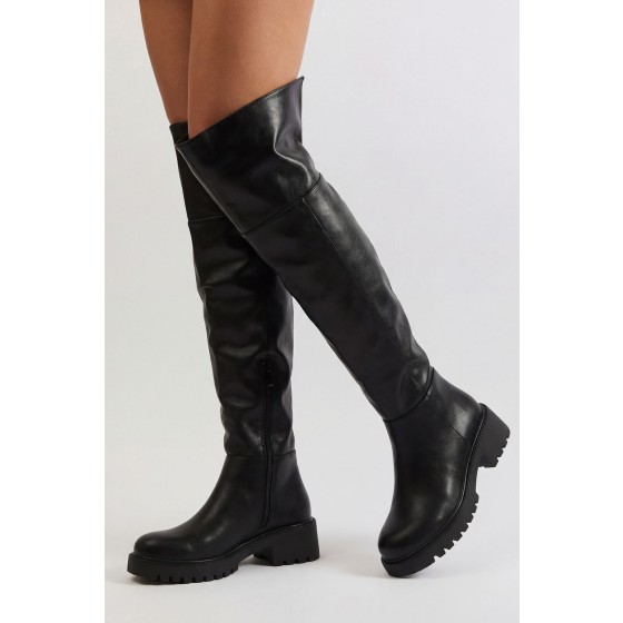 Chunky Over The Knee Boots