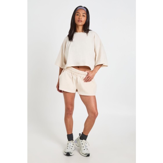 Petite Boxy Crop T-Shirt And Short Set