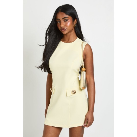 Petite Tailored A-line Mini Dress