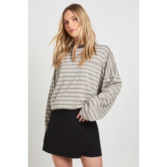 Petite Bengaline Wrap Skort