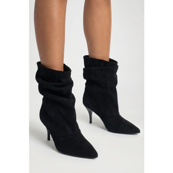 Slouchy Ruched Ankle Boots