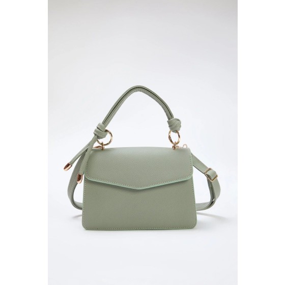 Textured Mini City Crossbody Shoulder Bag With Top Handle