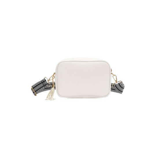 Small Tassel Crossbody Bag Canvas Stap