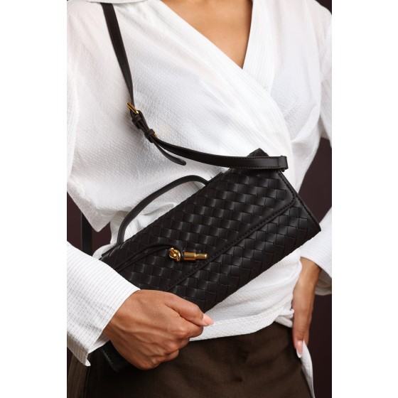 'Petal' Envelope Style Woven Clutch Bag