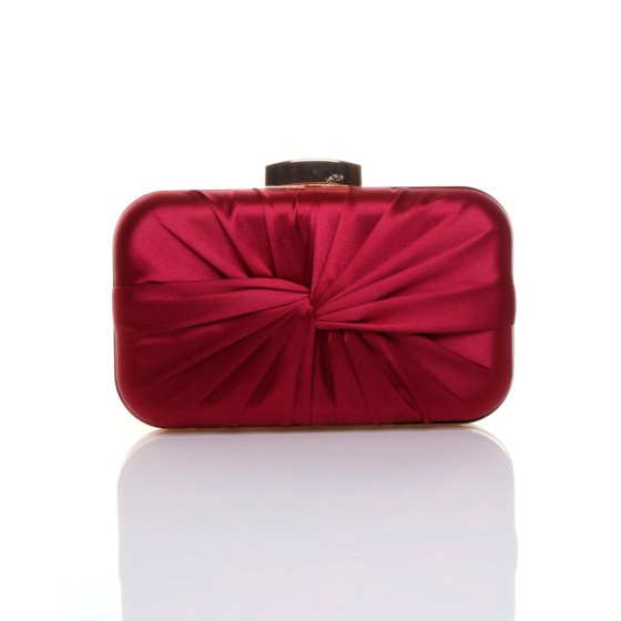 Evening Pleated Satin Bridal Wedding Prom Party Clutch Bag