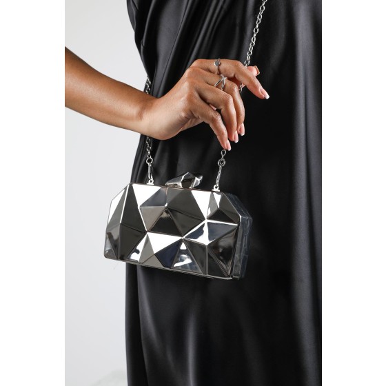 'Rica' Geometric Clutch Bag