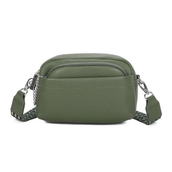 Front Pocket Crossbody Bag With Detachable Purse