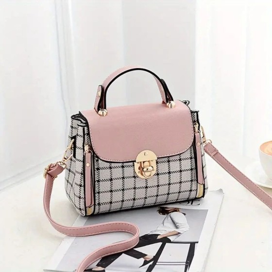 Shoulder Handheld Top Handle Cross Body Clutch Bag