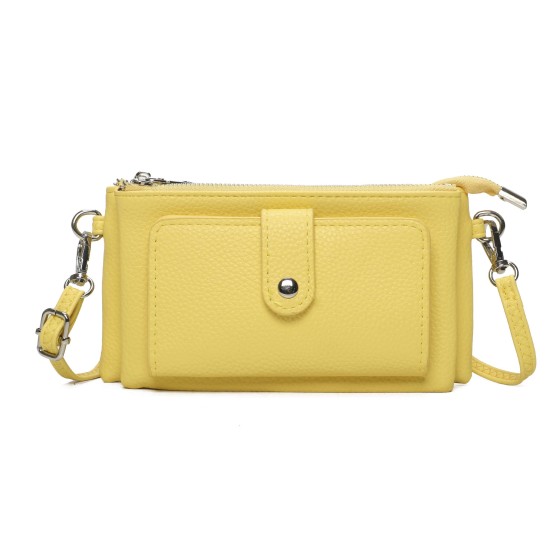 Small Multi Compartment Pockets Crossbody Wallet Purse Bag