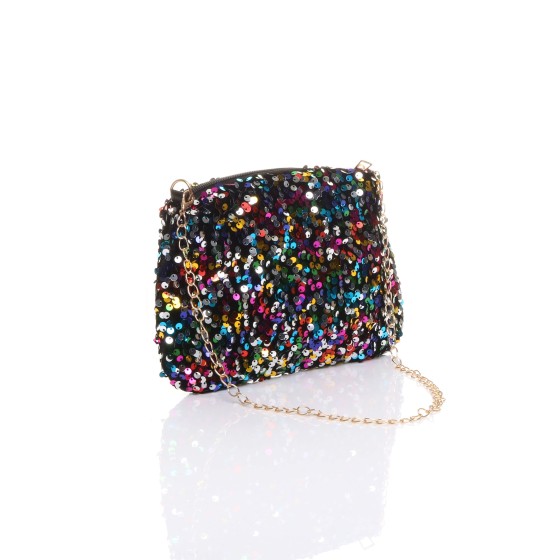 Evening Sequin Shoulder Clutch Prom Party Bag