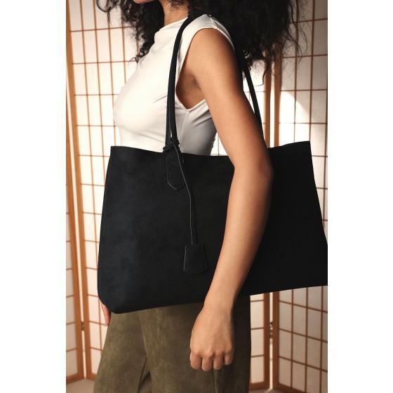 'Drift' Suede Slouchy Shoulder Tote Bag