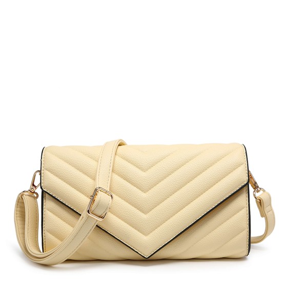 Multipurpose Quilted Chevron Crossbody Bag Clutch Purse Handbag