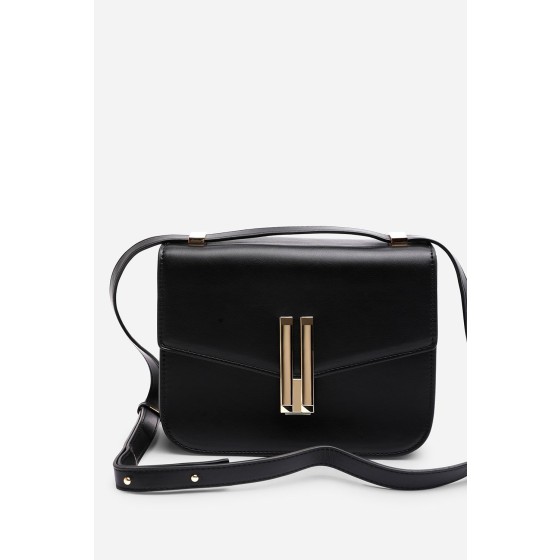 'Delrio' Gold Clasp Cross Body Tofu Bag