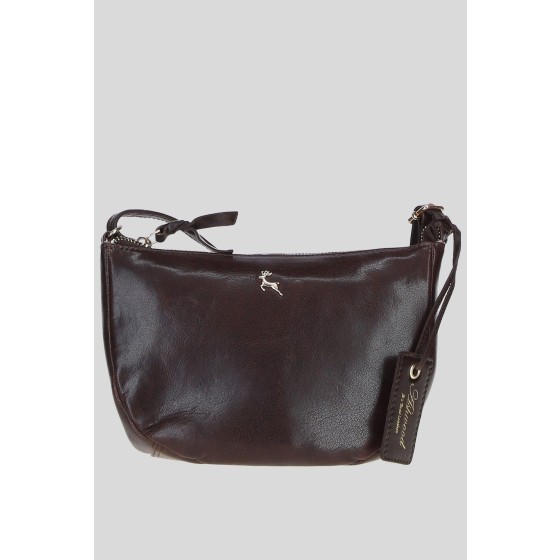 'Naomi' Real Leather Compact Crossbody Bag