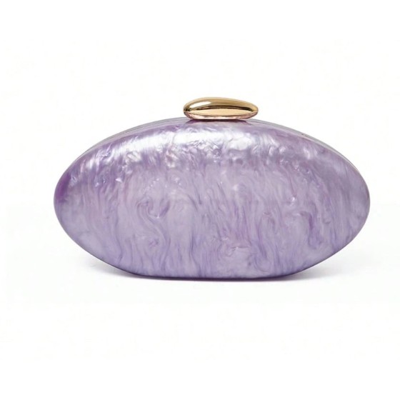 Evening Acrylic Wedding Bridal Prom Party Clutch Marble Effect Bag