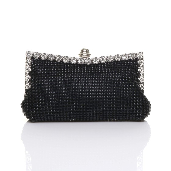 Beaded Diamante Evening Clutch Bag