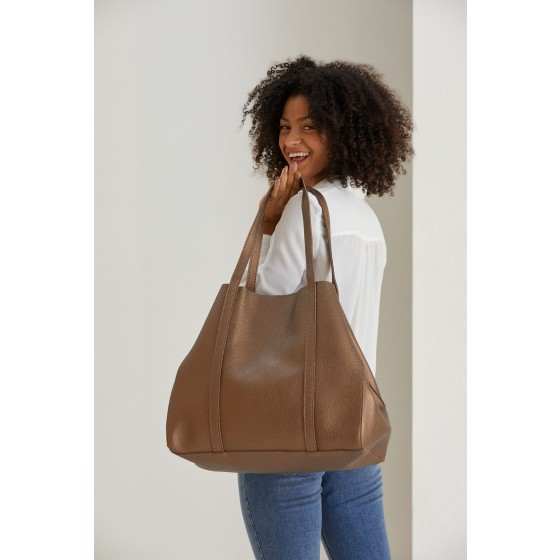 Pu Leather Weekend Bag  – 2 Pcs Set