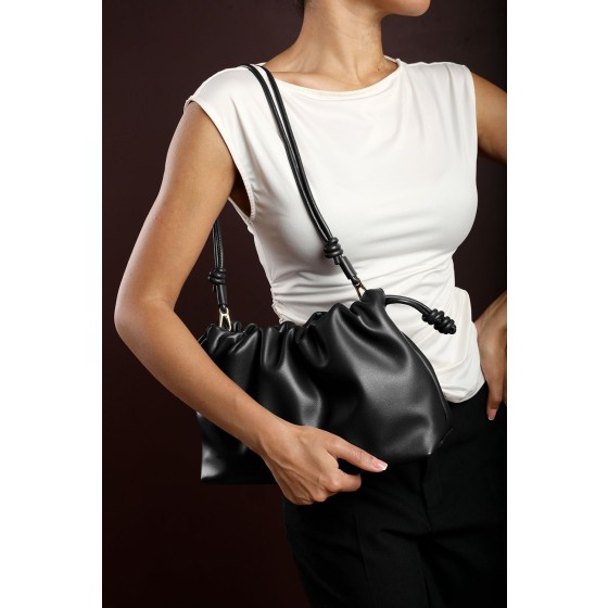 'Auric' Drawstring Shoulder Bag