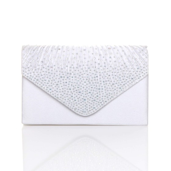 Diamante Envelope Clutch Bag