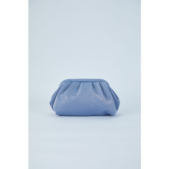 Shimmery Pouch Bag with Detachable Crossbody Strap