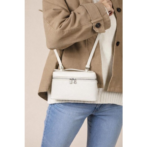 Faux Leather Crossbody Bag