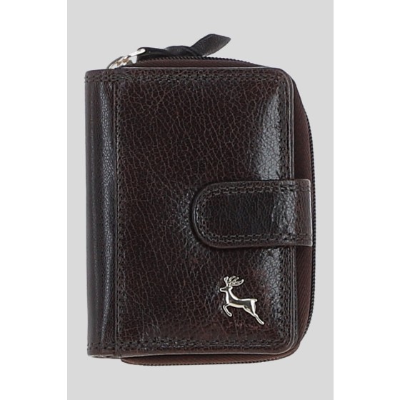 Real Leather Compact Purse