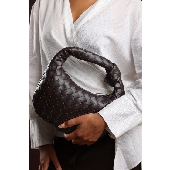 'Aura' Classic Woven Hobo Bag