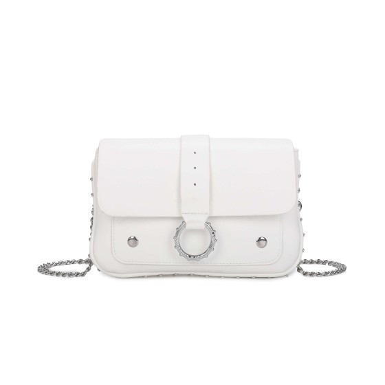 Small Flap Buckle Detail Crossbody Bag