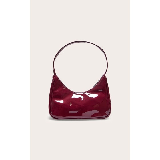 Patent PU Basic Shoulder Bag