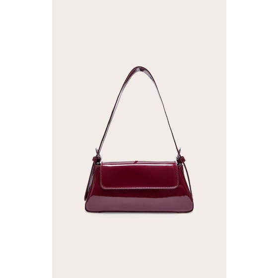 Patent Trapeze Shoulder Bag