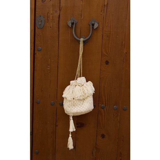 Flower Crochet Beach Cross Body Bag