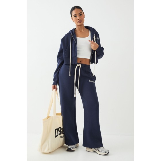 Petite DSGN Studio Contrast Drawcord Straight Leg Jogger